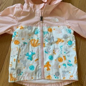 The North Face toddler girl windbreaker/ rain jacket 2T